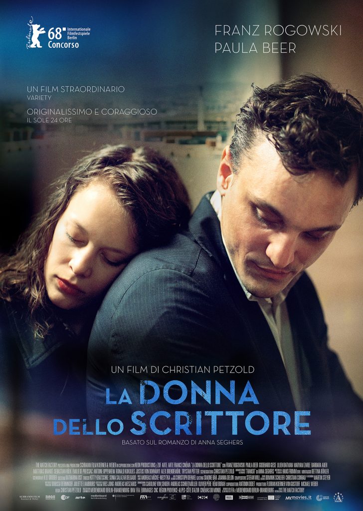 La locandina del film "La donna dello scrittore" ("Transit", 2018), di Christian Petzold