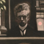 Un autoritratto di Leon Spilliaert, presente sulla copertina dell'edizione Adelphi de "Il soccombente" di Thomas Bernhard