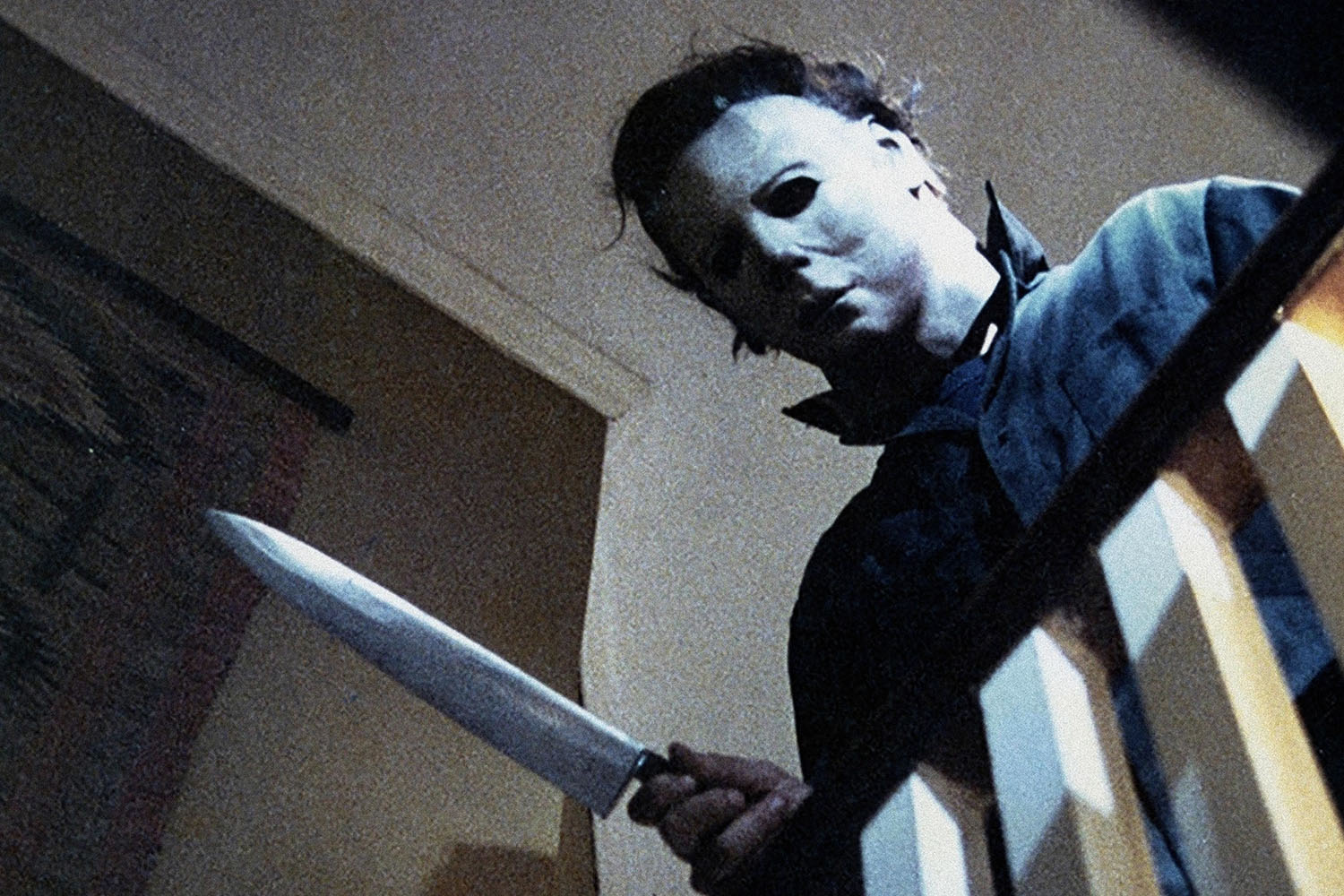 Jamie Lee Curtis in una scena di "Halloween" di John Carpenter (1978)